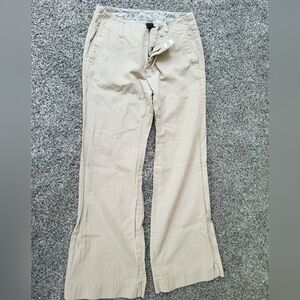 Gap size 6 womens khakis blue and green pin stripe